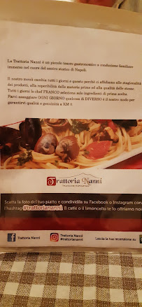 Trattoria Nannì à Naples menu