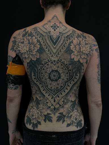 Explore cycle tattoo ideas, creative tattoo ideas in Mount Clemens, available at Hand & Heart Tattoo