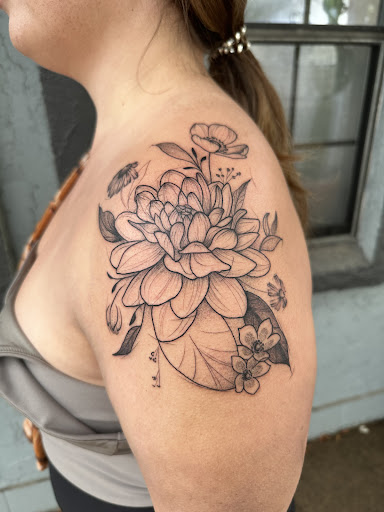 Explore face tattoos ideas, creative tattoo ideas in Wheat Ridge, available at Glass Moon Tattoo Co.