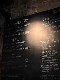 Waly-Fay à Paris menu