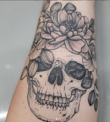 Explore bumble bee tattoo ideas, creative tattoo ideas in Olympia, available at Sorry Mom Ink Tattoos & Piercings Olympia