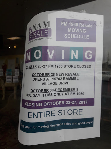 Thrift Store «Treasures of the Heart - NAM Resale», reviews and photos, 2327 FM 1960, Houston, TX 77068, USA