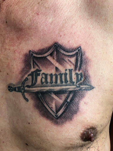 Explore grandfather tattoo ideas, creative tattoo ideas in Miami Beach, available at Empire Ink, South Beach