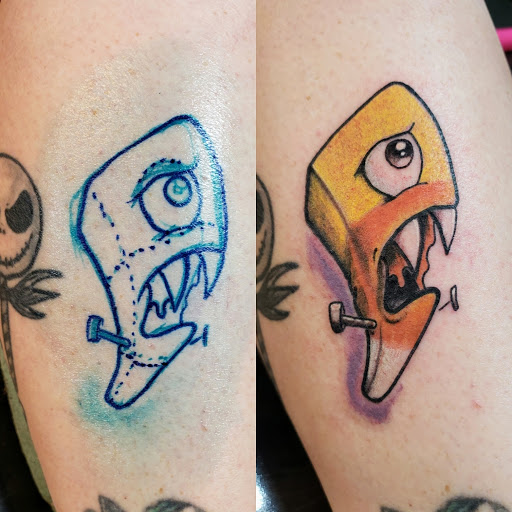 Explore behind ear tattoo ideas for guys, creative tattoo ideas in Washington, available at Artistic Underground Tattoo Studio