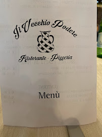 Menu / carte de Ristorante Il Vecchio Podere à Capaccio Paestum