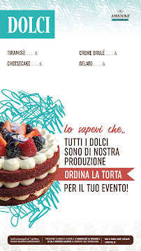 Amadora Sanremo à Sanremo menu