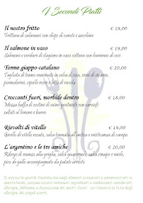 Carte du Ristorante Del Pino à Lomagna