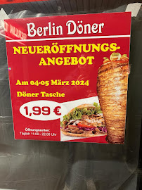 Carte du Berlin döner à Friesoythe