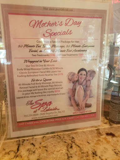 Day Spa «The Spa at Lakeside 2.0 | Waxing, Facials, Massage, & Body Treatments», reviews and photos, 2620 Regatta Dr #113, Las Vegas, NV 89128, USA