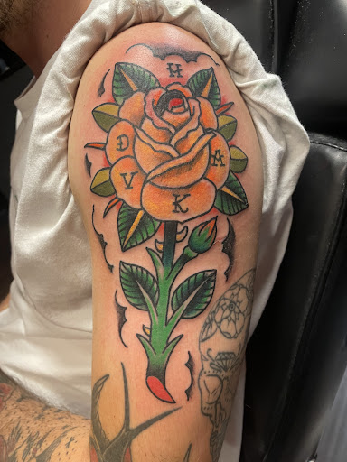 Explore symbol tattoo ideas, creative tattoo ideas in Phoenix, available at The Snooty Fox Tattoo and piercing