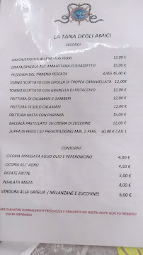 Menu du La Tana degli Amici à Monterotondo