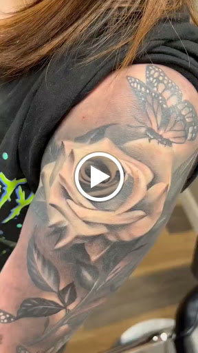 Explore 1/2 sleeve tattoo ideas, creative tattoo ideas in Kansas City, available at La plaza tattoo and art gallery