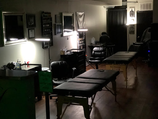 Explore leg sleeve tattoo ideas for men, creative tattoo ideas in Roscoe, available at Elevated Ink Tattoo