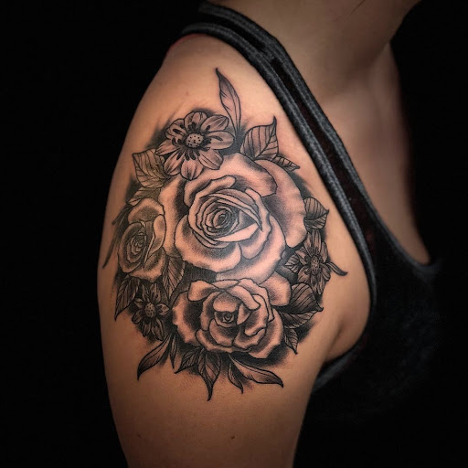 Explore black veil brides tattoo ideas, creative tattoo ideas in Snohomish, available at Unknown Tattoo Co.