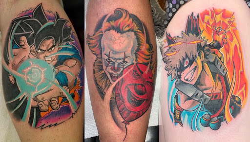Explore bleach tattoo ideas, creative tattoo ideas in Murfreesboro, available at Middle Tennessee Tattoo Co.