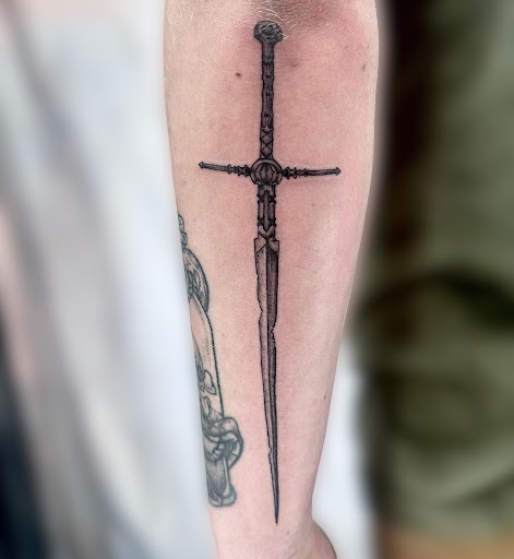 Explore grumpy tattoo ideas, creative tattoo ideas in Marietta, available at The Queen Bee Tattoo and Piercing Parlour