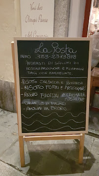 Restaurant La Posta à Pavia (le menu)