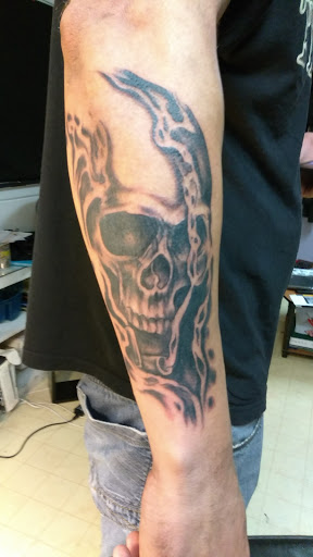 Explore chest name tattoo ideas, creative tattoo ideas in Bowling Green, available at Taboo Tattoos and Piercings