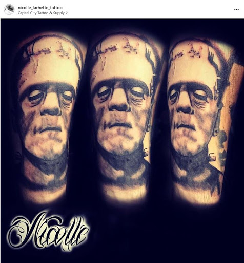 Explore son and mother tattoos ideas, creative tattoo ideas in Concord, available at Capital City Tattoo LLC