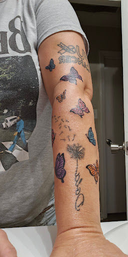 Explore basquiat tattoo ideas, creative tattoo ideas in Fayetteville, available at Inkd Out Tattoos & Piercings