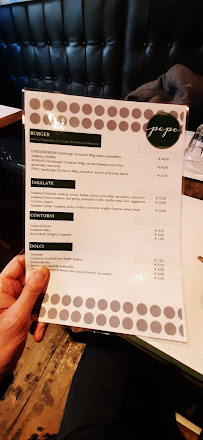 Pepe | Ristorante San Giovanni à Rome menu