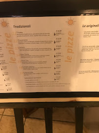 Menu / carte de Pizzeria O' Sole Mio à Viareggio
