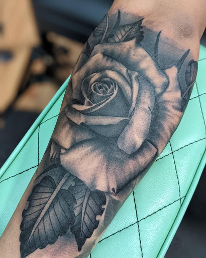 Explore nascar tattoo ideas, creative tattoo ideas in Lake Villa, available at Eternal Tiger Tattoo