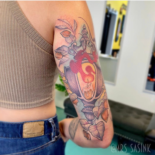 Explore child birth date tattoo ideas for guys, creative tattoo ideas in Seattle, available at West Seattle Tattoo