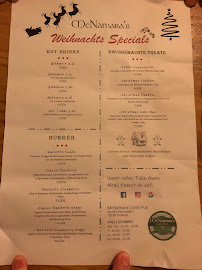 Menu du McNamara's Irish Pub - Freiburg im Breisgau à Freiburg im Breisgau
