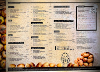 Restaurant Altwernigeröder Kartoffelhaus à Wernigerode (le menu)