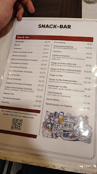 Restaurant Café Mon Ami à Vila Nova de Gaia (le menu)