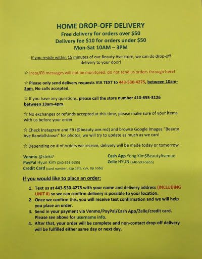 Beauty Supply Store «Beauty Avenue», reviews and photos, 3518 Brenbrook Dr, Randallstown, MD 21133, USA