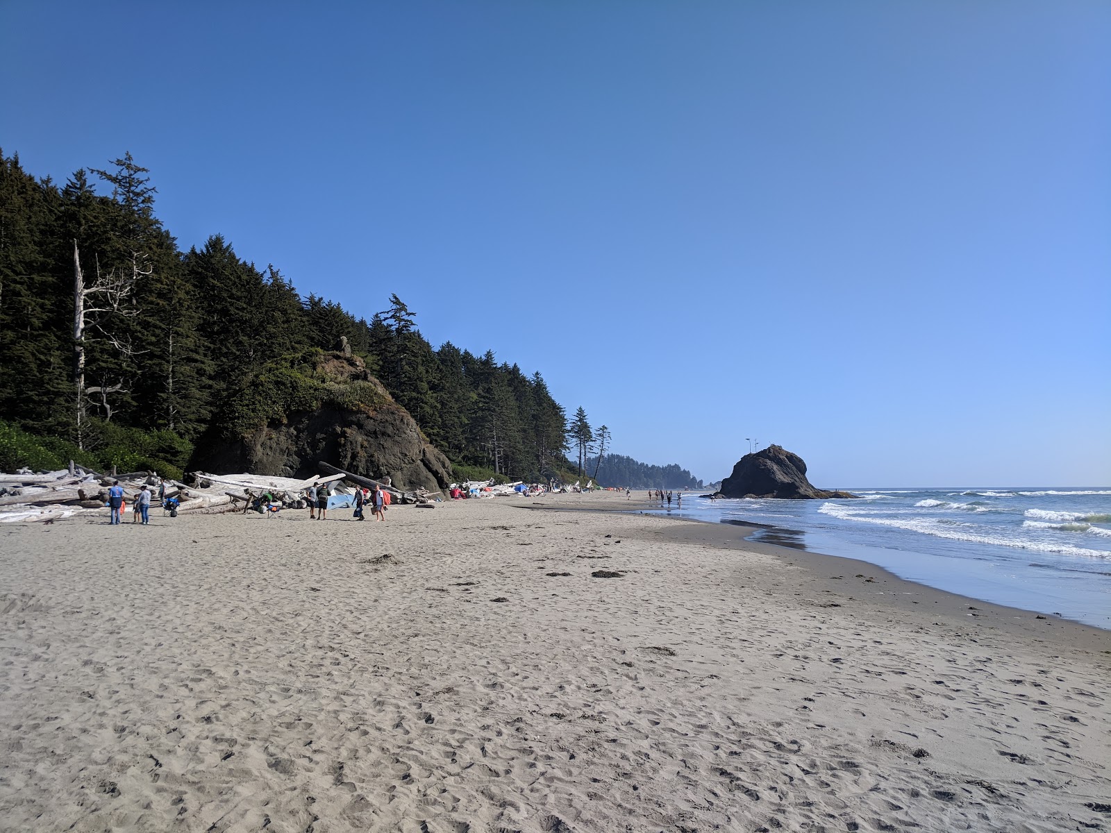 Foto von Second Beach Quileute Res. mit beiger sand Oberfläche