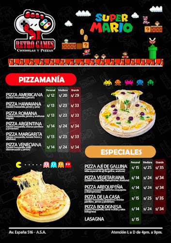 Opiniones de Retro Games, consolas y pizzas en Alto Selva Alegre - Pizzeria
