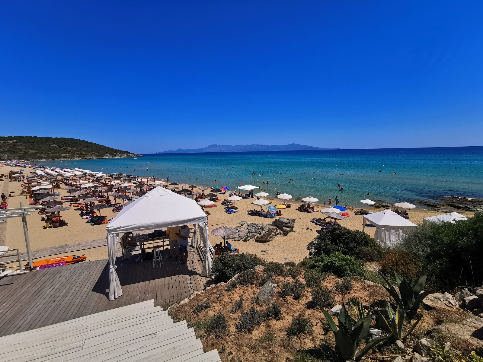 Fotografie cu Plaja Sandhill II cu o suprafață de nisip beige