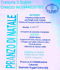 Trattoria Tre Scalini à Creazzo menu