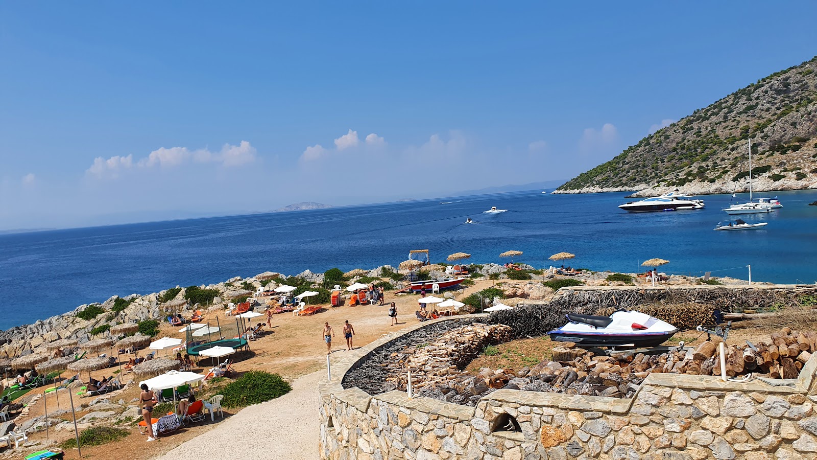 Photo of Paralia Aponisos with turquoise pure water surface