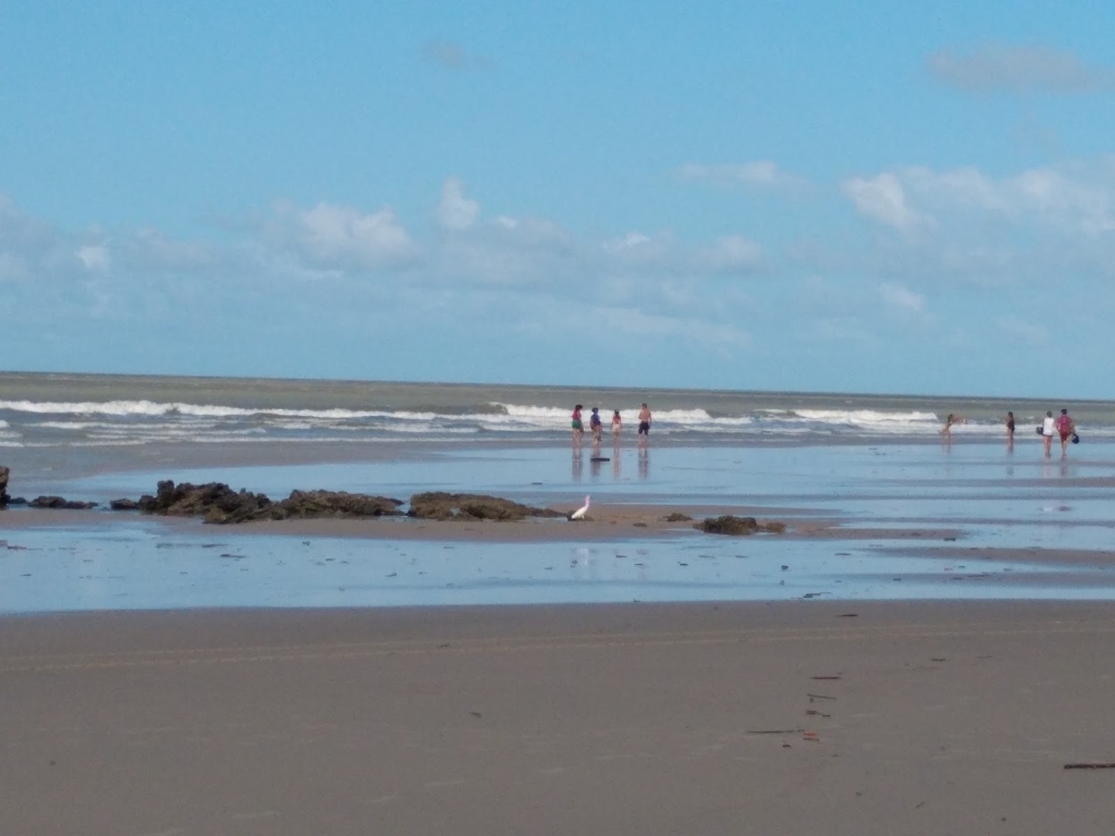 Foto van Praia do Caolho met helder zand oppervlakte