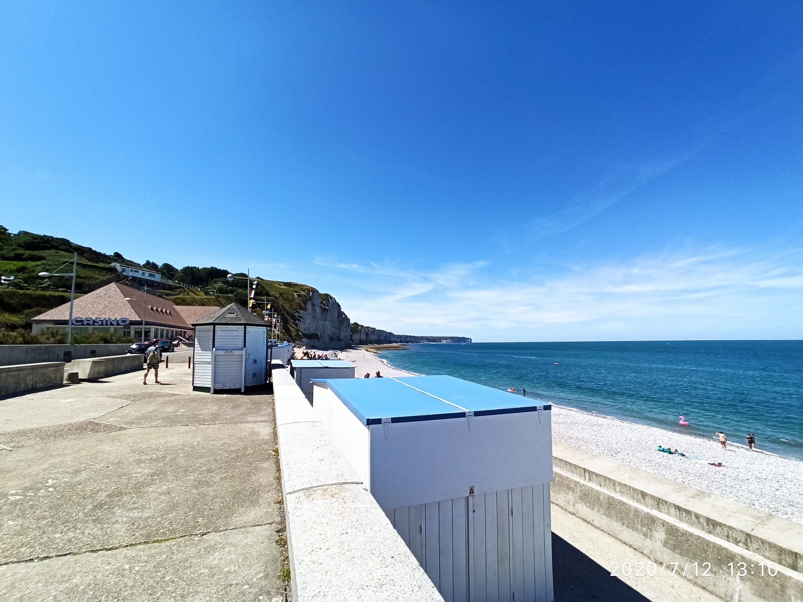 Zdjęcie Plaża w Fécamp poparte klifami