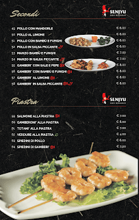 Menu / carte de SENJYU SUSHI RISTORANTE GIAPPONESE à Silvi