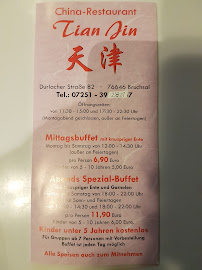 Menu du China Restaurant Fu-Ke-Lai à Bruchsal