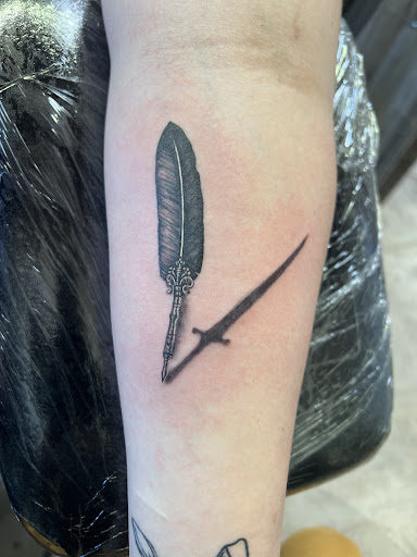 Explore chest piece tattoo ideas for guys, creative tattoo ideas in Tucson, available at Gods Country Tattoo Saloon