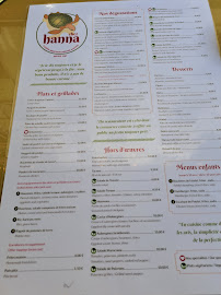 Restaurant israélien Chez Hanna à Paris (le menu)