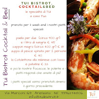 Menu / carte de Tui Bistrot, Cocktail & Bed à Arenzano