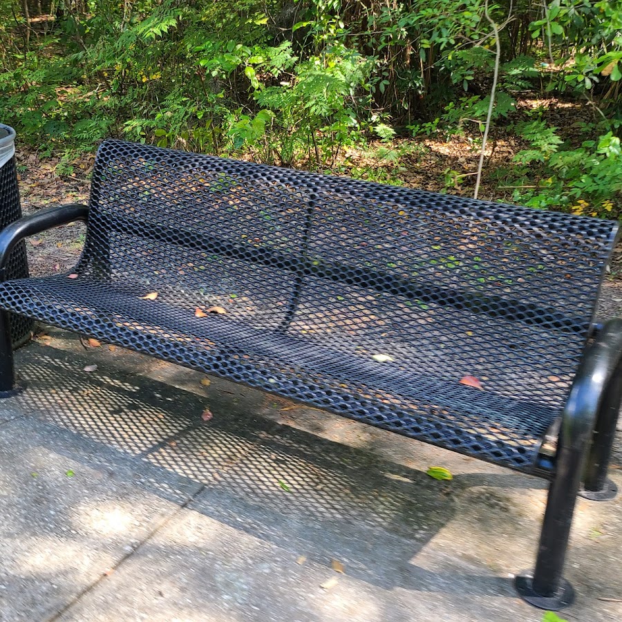 Trailside bench on West Orange Trail