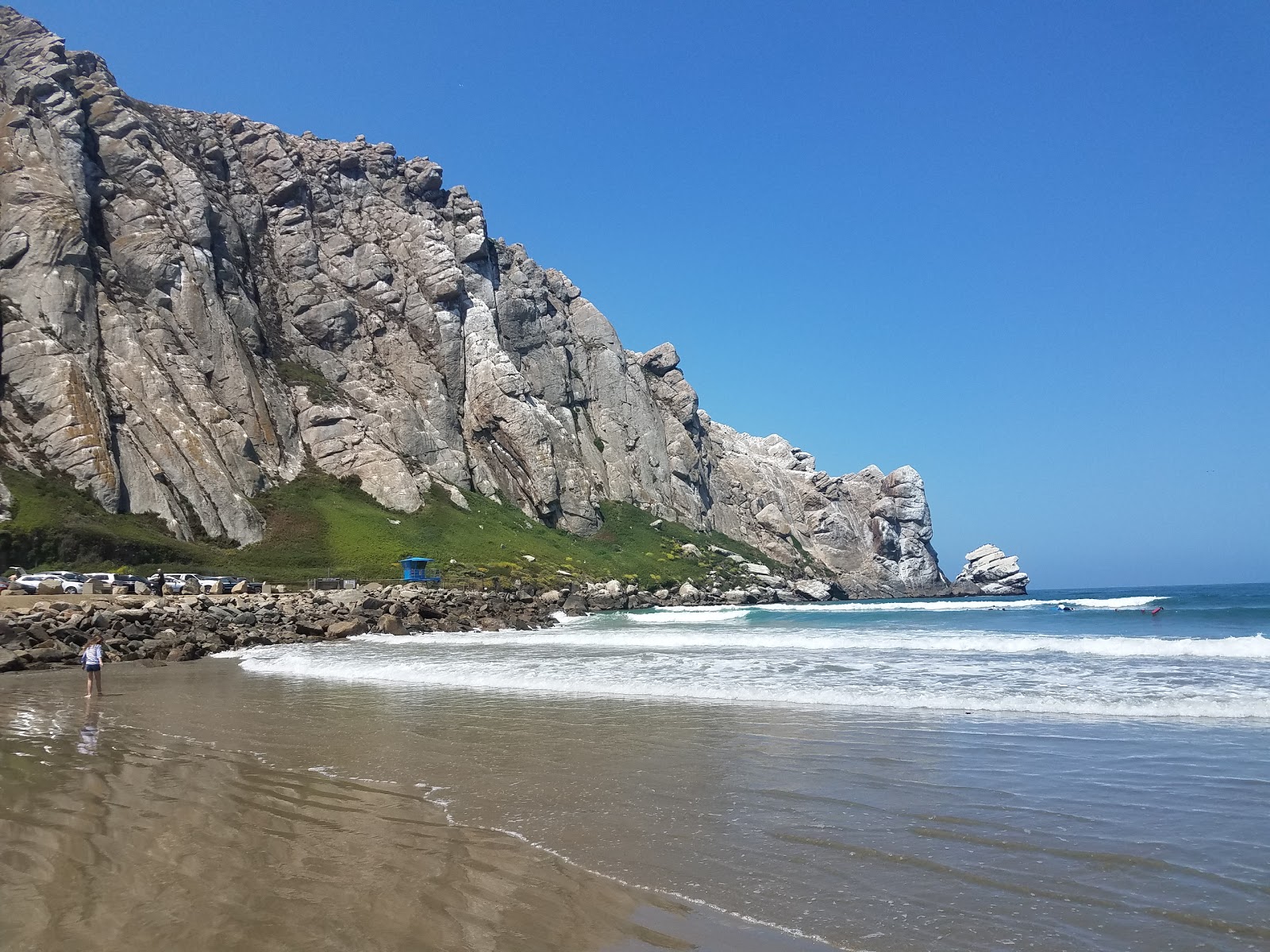 Photo of Morro Rock Beach with bright fine sand surface
