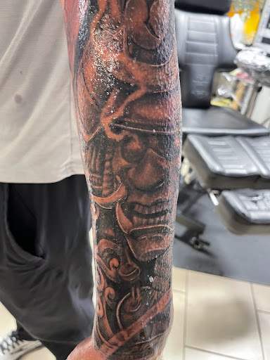 Explore name design tattoo ideas, creative tattoo ideas in Sarasota, available at SEVEN SINS Tattoo Studio