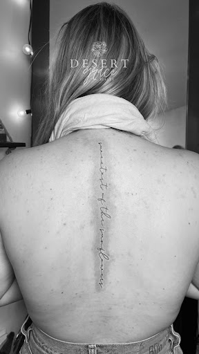 Explore dark romance book tattoo ideas, creative tattoo ideas in Phoenix, available at Desert Grace Beauty