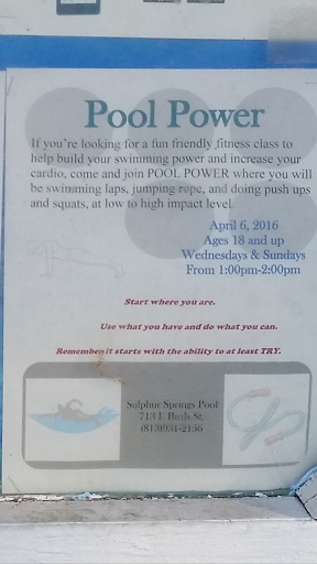 Public Swimming Pool «Sulphur Springs Pool», reviews and photos, 701 E Bird St, Tampa, FL 33604, USA