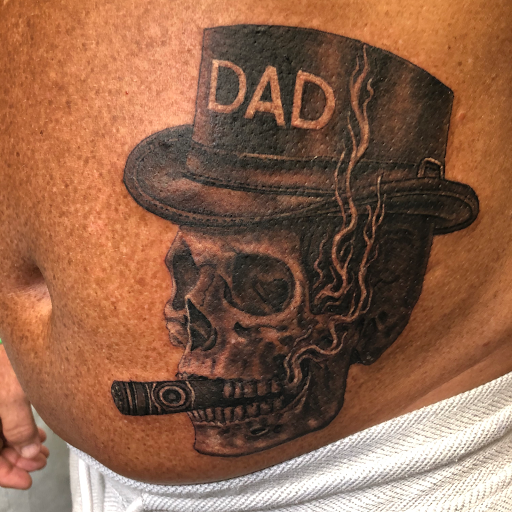 Explore finger word tattoos ideas, creative tattoo ideas in Englewood, available at Point of Entry Tattoo